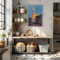 Chicago Temple by the Chicago Rapid Transit Poster PosterGoat