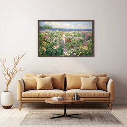 Stroll Through the Floral Meadow Poster