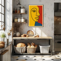 Vibrant Abstract Portrait Poster