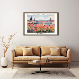 Prague Flower Market Vibrance Urban Or Cityscape Poster