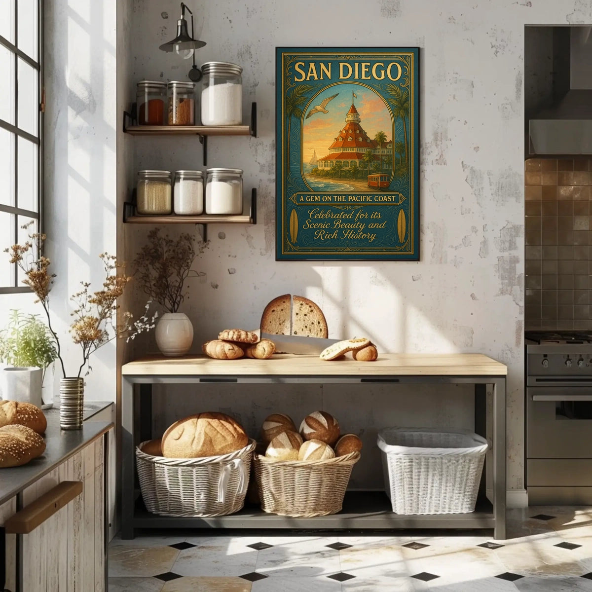 San Diego A Gem On The Pacific Coast Poster