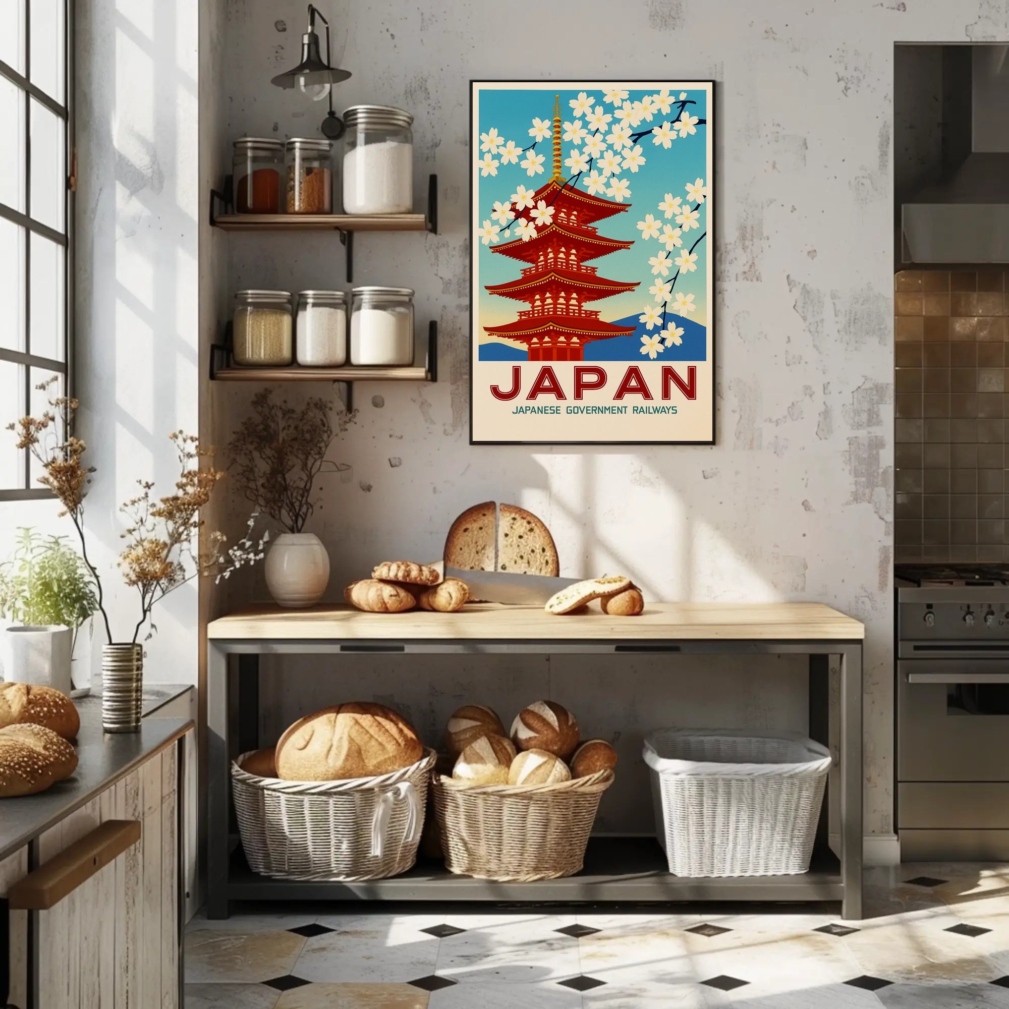 Japan Japanese Government Railways Poster PosterGoat