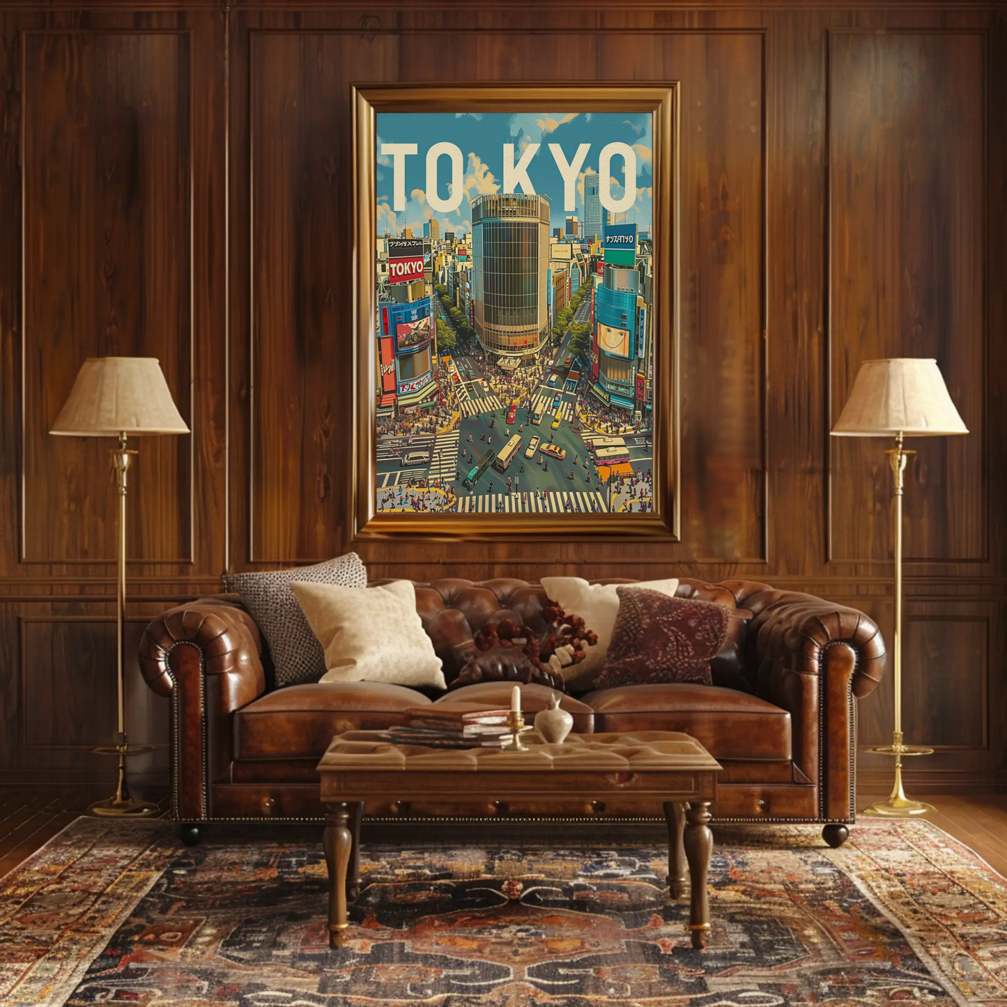 Tokyo Shibuya Crossing Urban Life Travel Poster