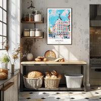Vibrant Streets of Madrid Poster PosterGoat