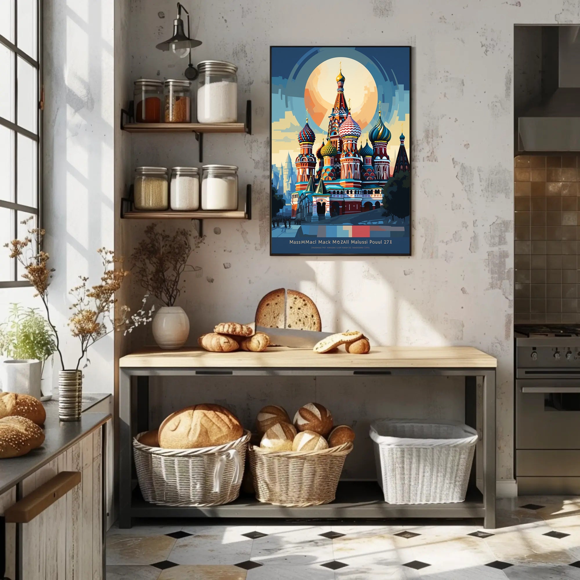 Vibrant Domes Of St. BasilS Cathedral Poster