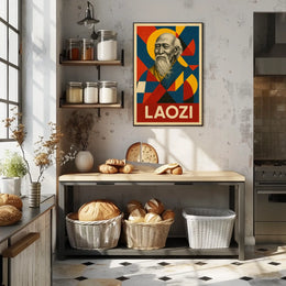 Laozi A Geometric Tribute Poster