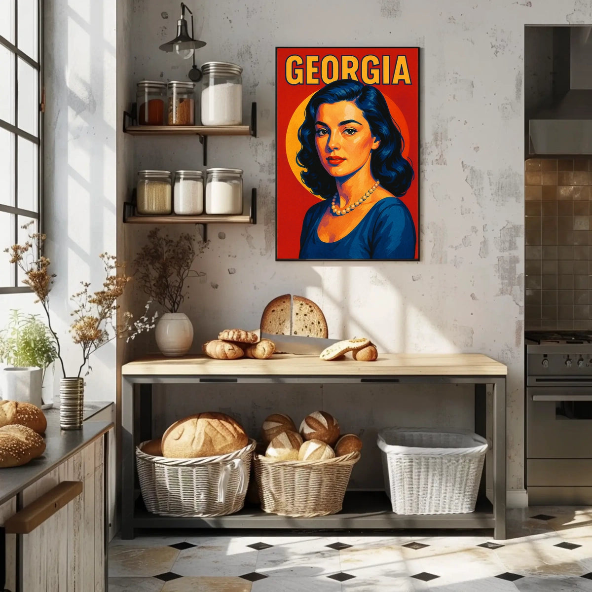 Georgia A Vibrant Portrait Poster