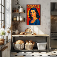 Georgia A Vibrant Portrait Poster