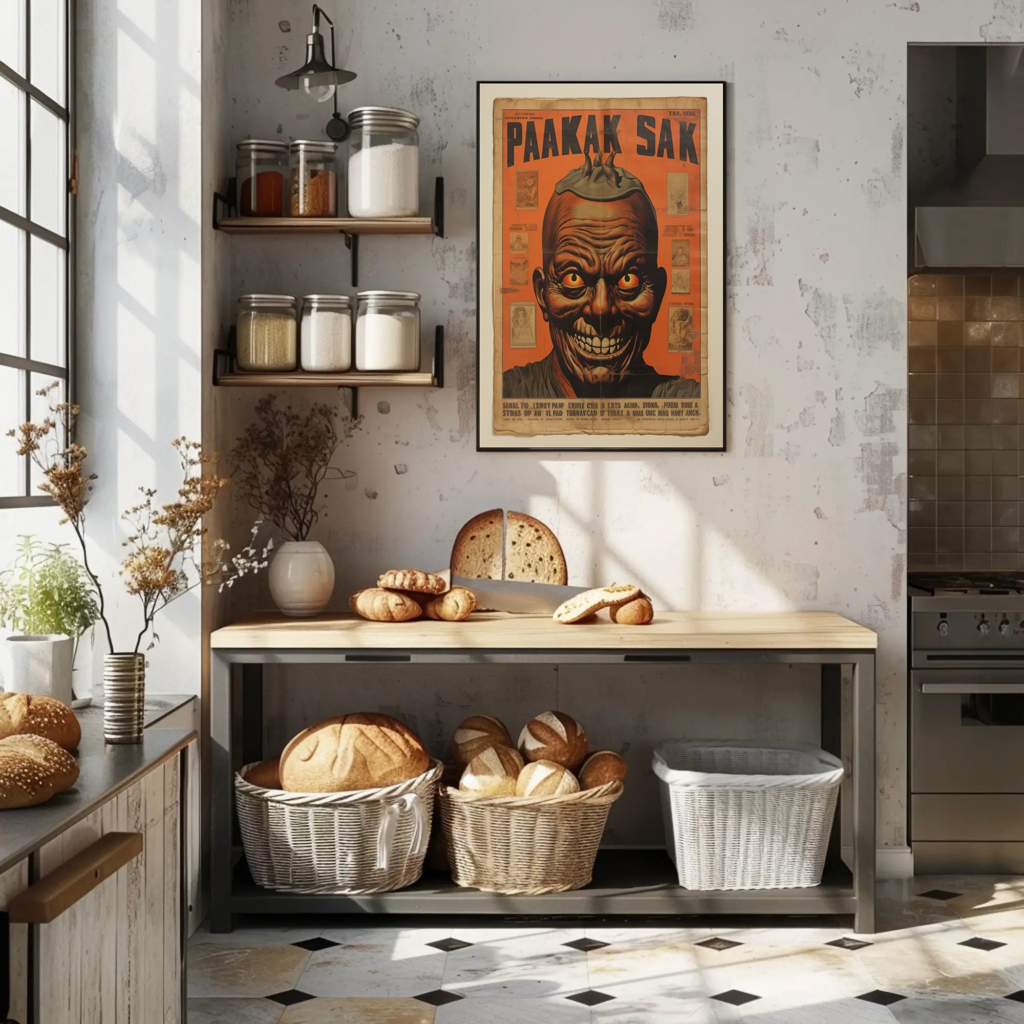 Paakak Sak Vintage Horror Vintage Poster