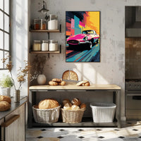 Vibrant Classic Car Poster PosterGoat
