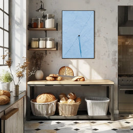 Solitary Path In Snow Poster
