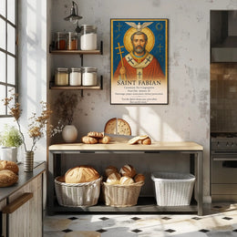 Saint Fabian Poster PosterGoat
