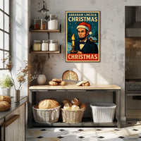 Abraham Lincoln Christmas Poster