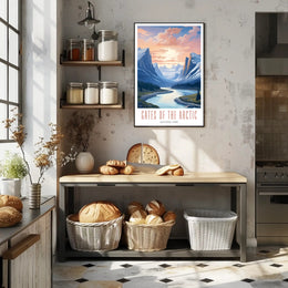 Gates of the Arctic Scenic Travel Poster Print