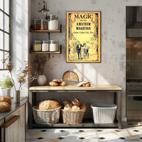 Magic for Amateur Magician Vintage Artistic Poster