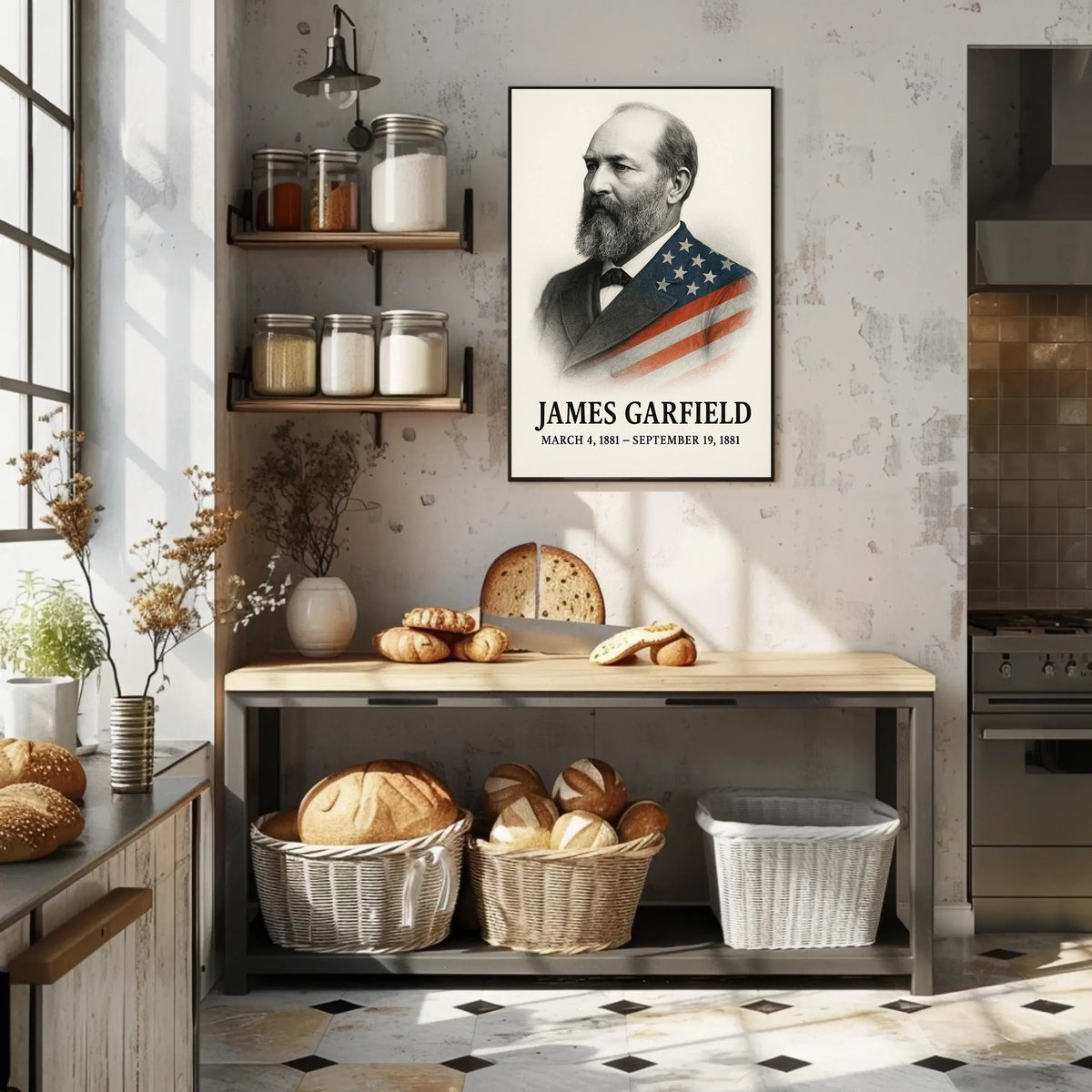 James A. Garfield 20th President of the United States Reflections Poster