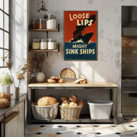 Loose Lips Might Sink Ships Poster
