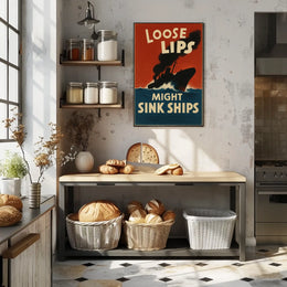 Loose Lips Might Sink Ships Poster