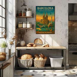 Barcelona The Jewel of the Mediterranean Poster