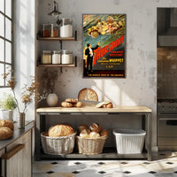 Magic Illusionist Vanishing Car Vintage Show Poster