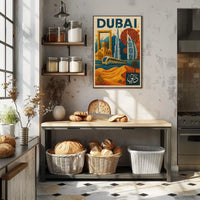 Dubai Mosaic Poster Modernity And Tradition Home Decor