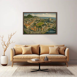 Sint Maarten Aerial View Poster