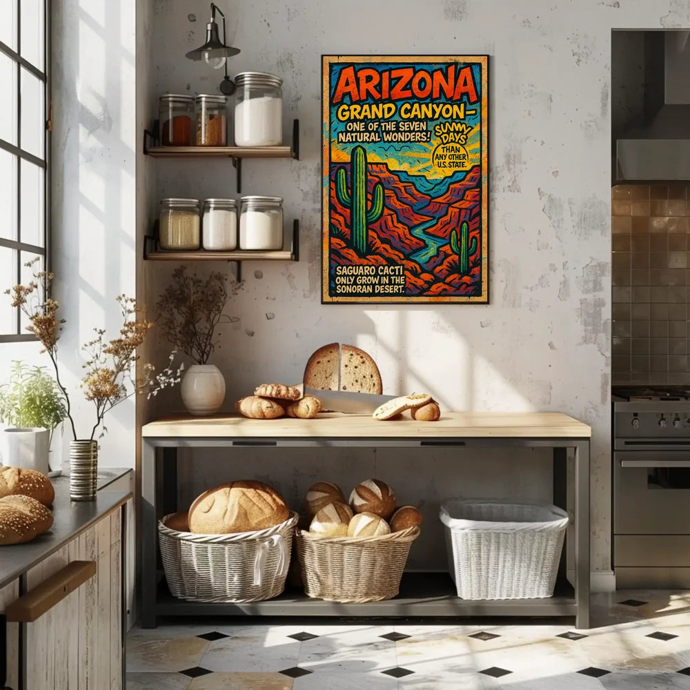 Grand Canyon Natural Wonders Travel Poster