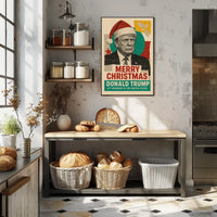 Merry Christmas Santa Claus Political Statement Poster