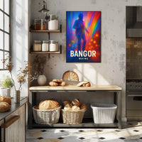Bangor Maine Vibrant Tribute Wanderlust Poster