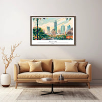 Austin Cityscape Poster