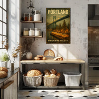 Winter In Portland Poster