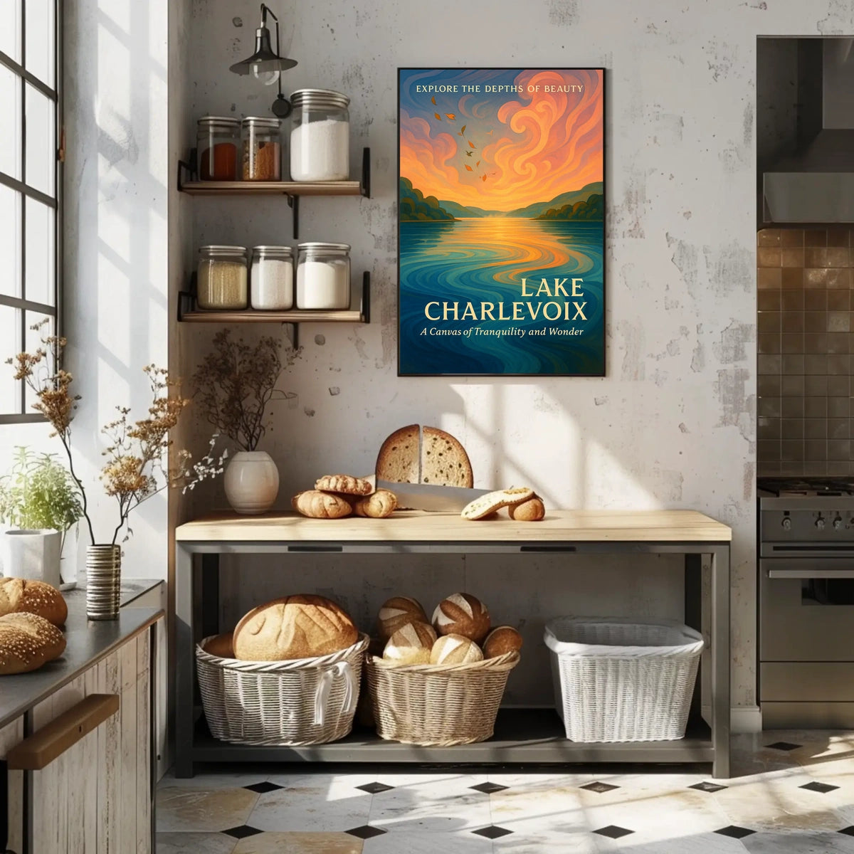 Lake Charlevoix A Canvas Of Poster