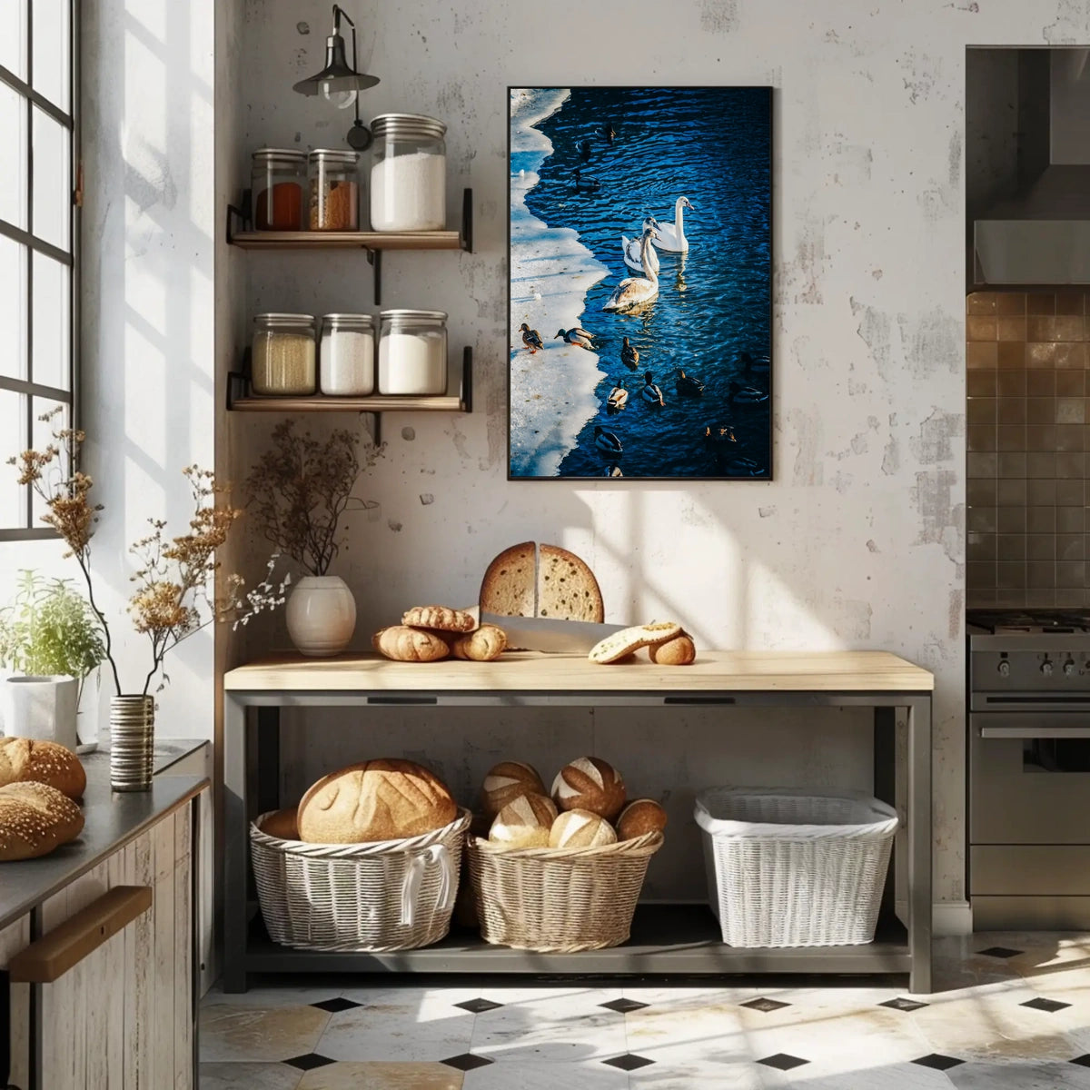 Winter Serenity On The Lake Poster