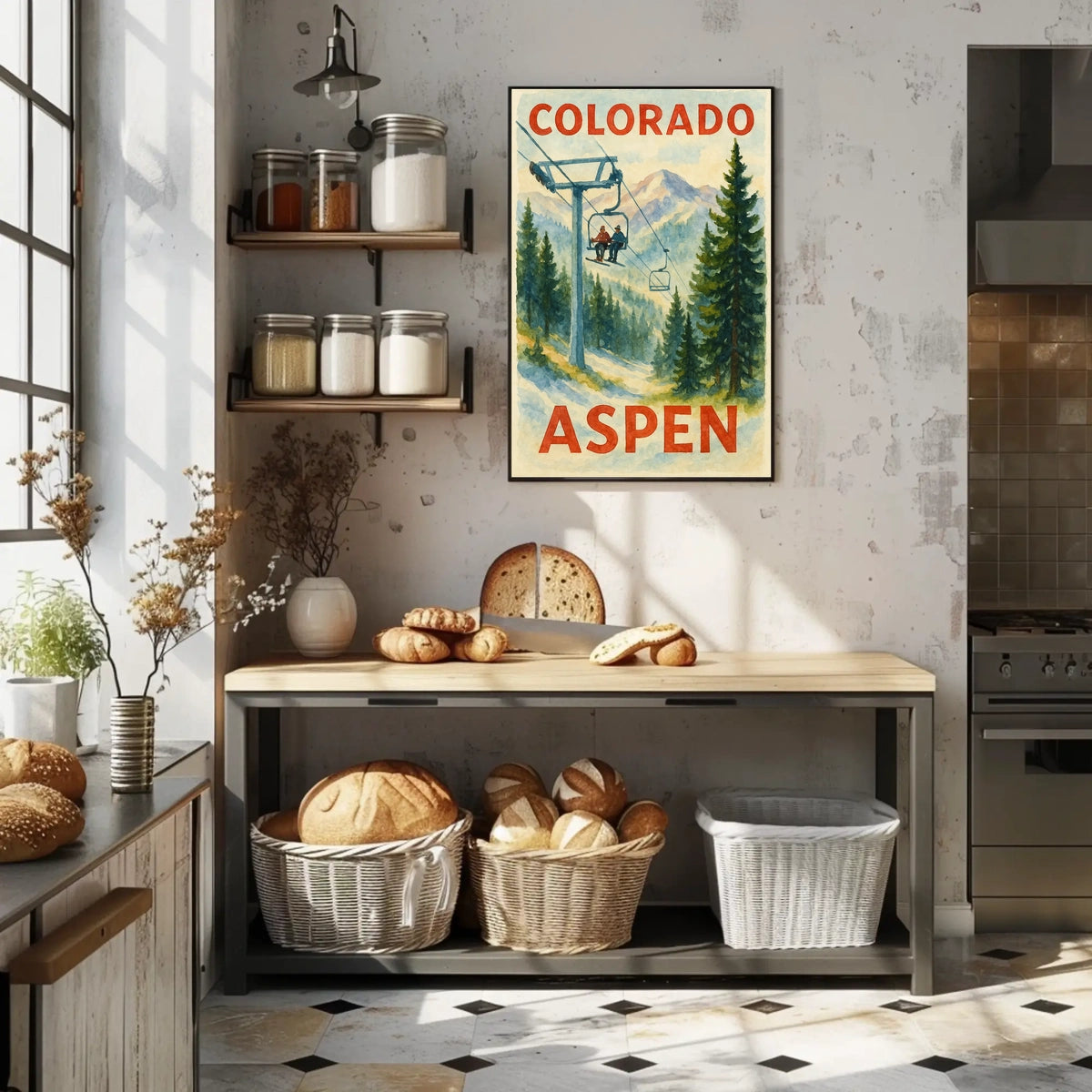 Colorado Aspen Ski Adventure Poster