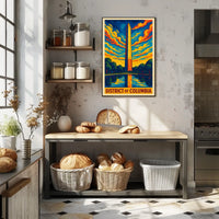 District of Columbia Vibrant Skyline Poster