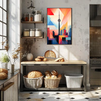 Toronto Modern Skyline Artistic Travel Poster