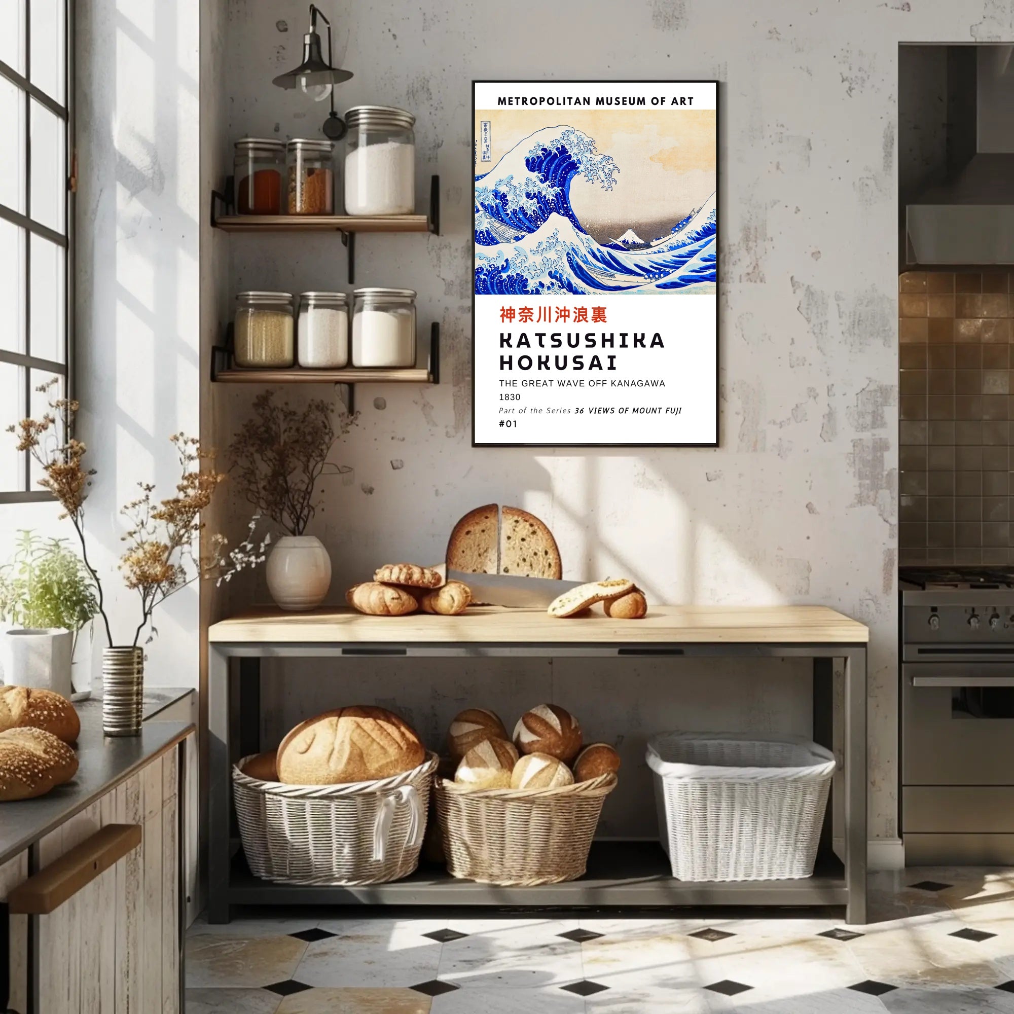 The Great Wave Off Kanagawa by Katsushika Hokusai Poster