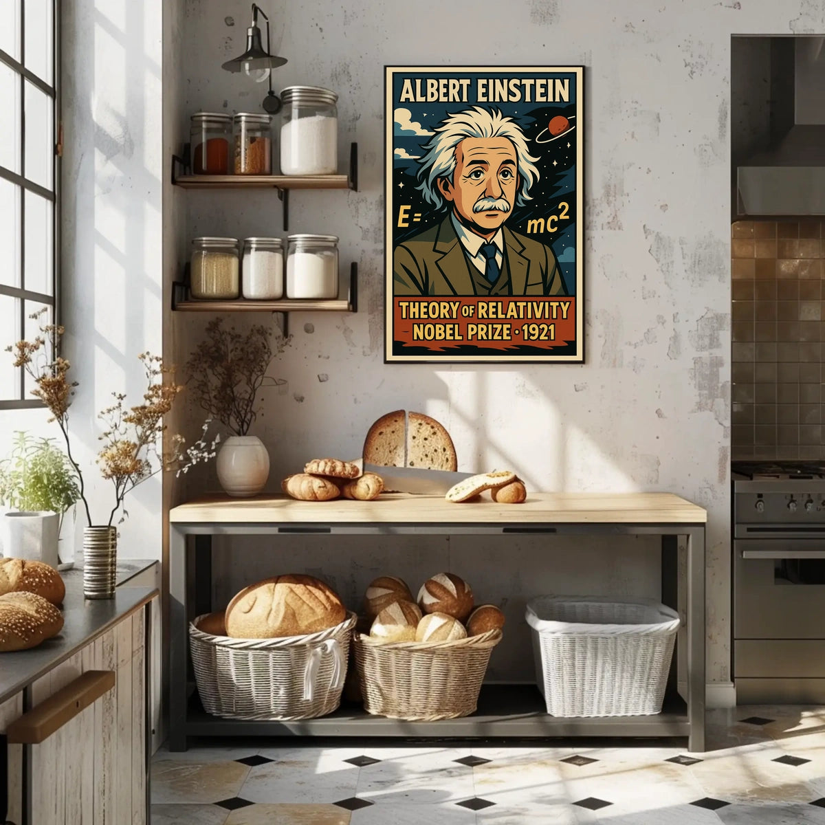 Einstein Relativity Vision Vintage Poster