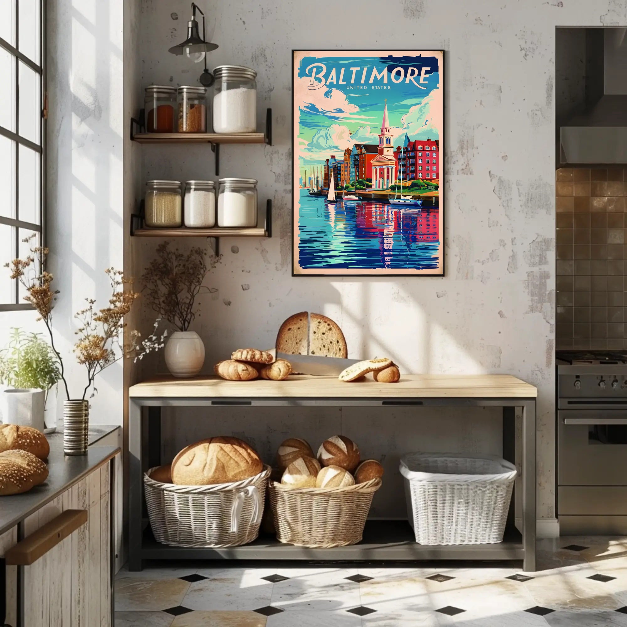 Baltimore Travel Poster