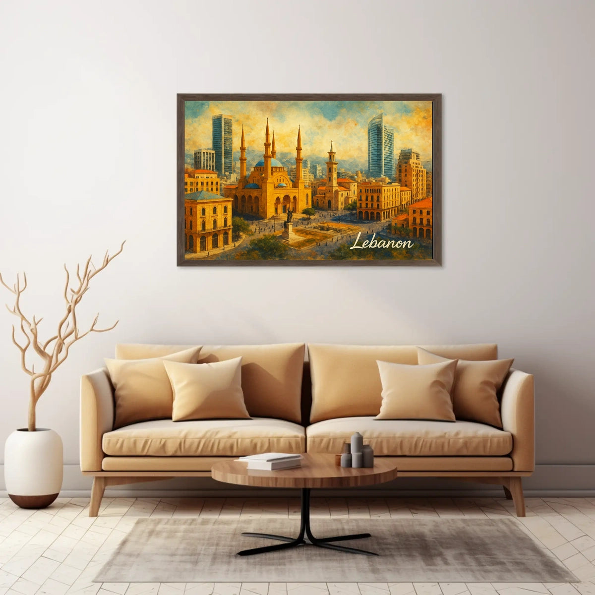 Beirut Cityscape Poster