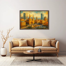 Beirut Cityscape Poster