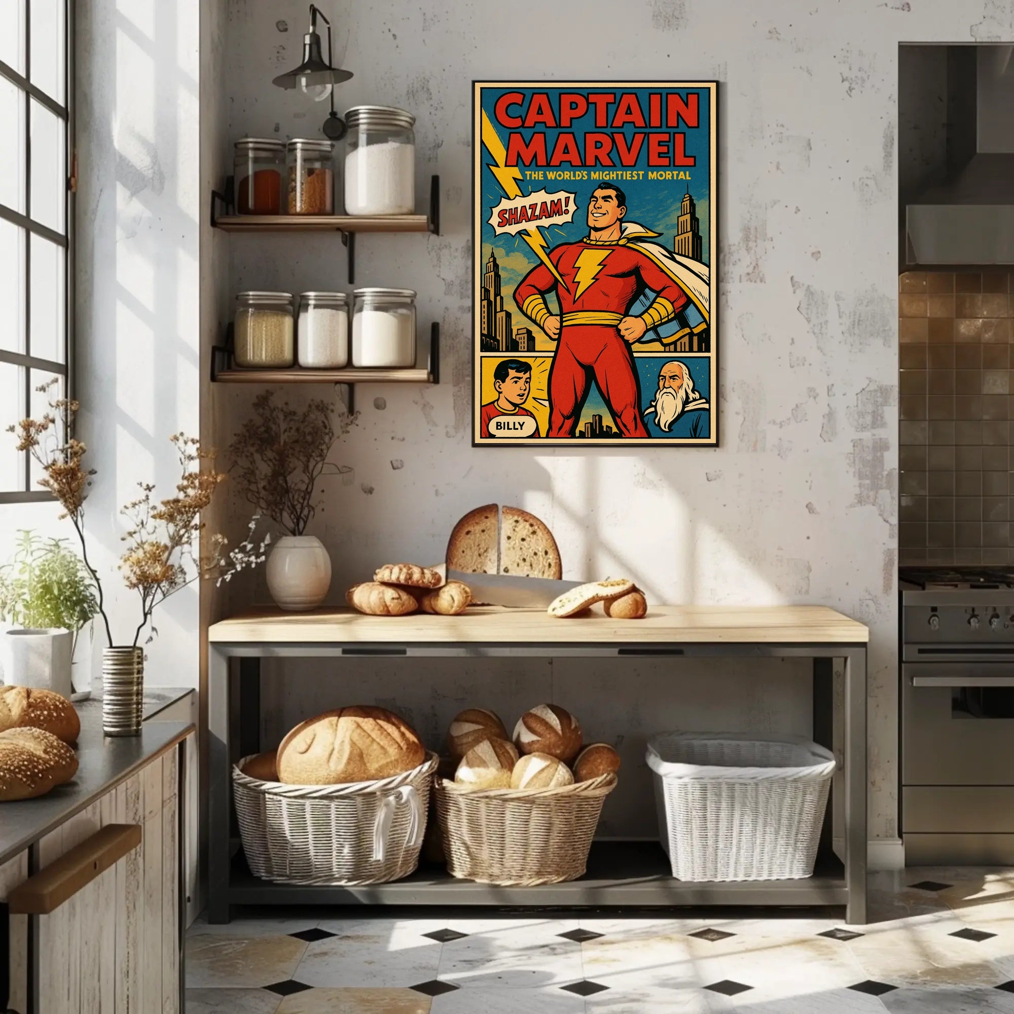 Captain Marvel The World's Mightiest Mortal Poster PosterGoat