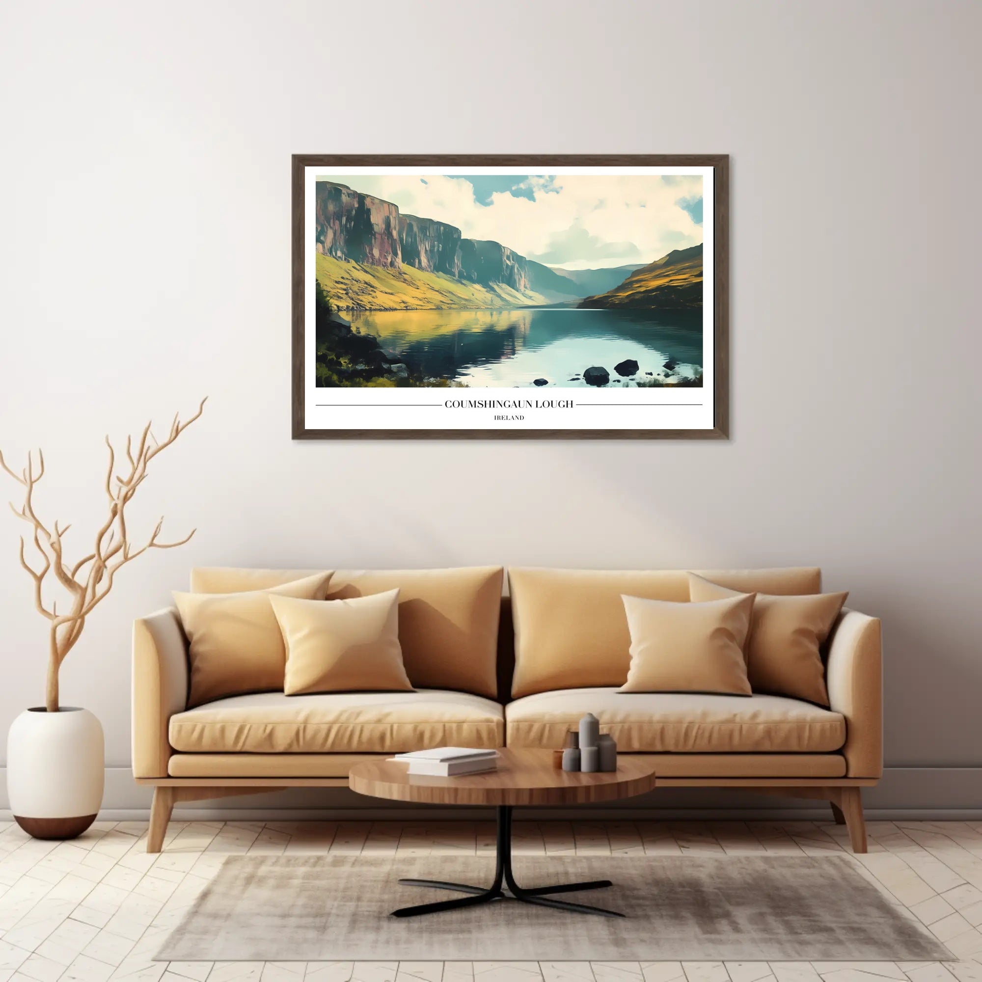 Coumshingaun Lough Scenic Beauty Travel Poster