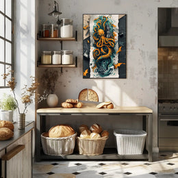The Kraken's Grasp Art Print Poster for Decor Lovers PosterGoat