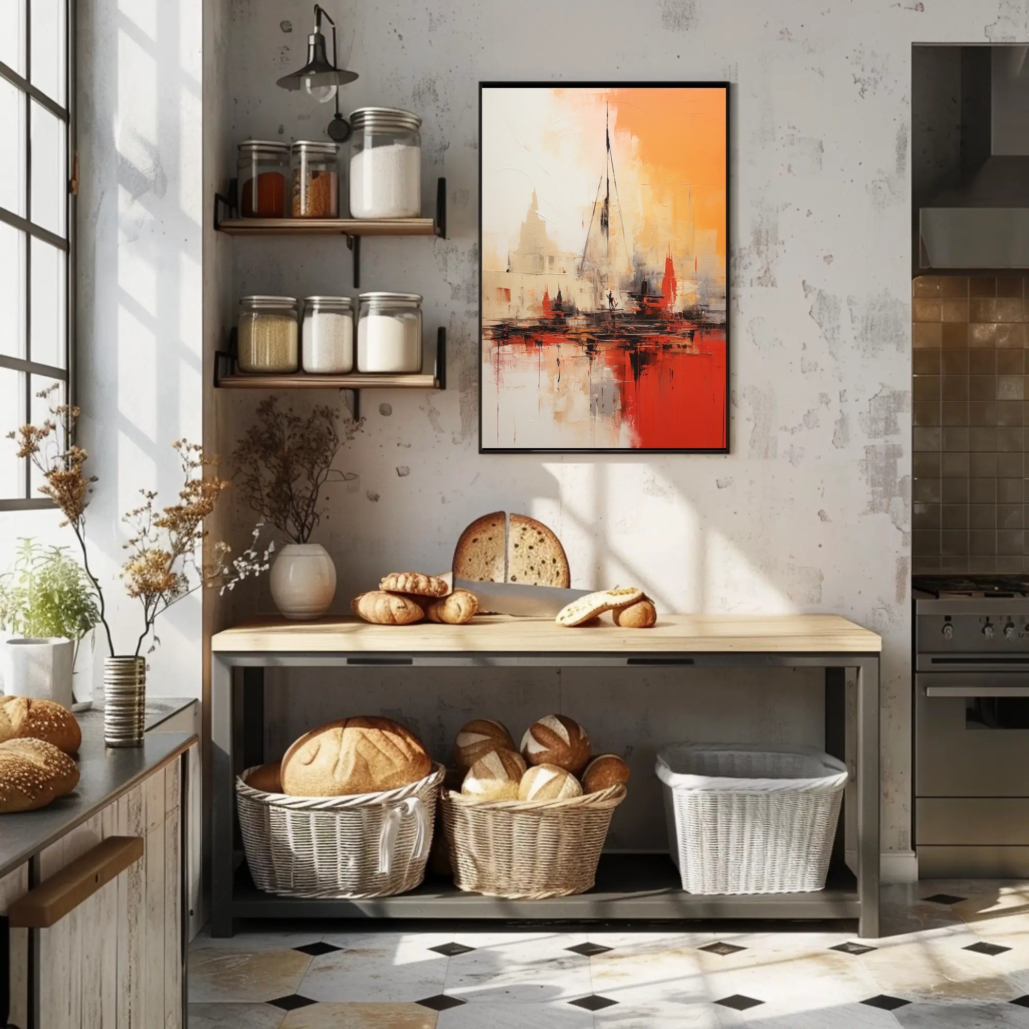 Dynamic Urban Exploration Art Poster - Abstract, Artistic Poster