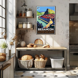 Besançon A Picturesque Tourist Poster