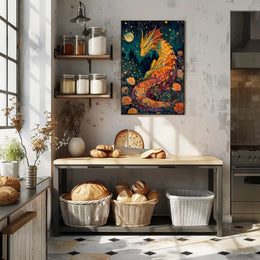 Mystical Dragon Garden Enchantment Fantasy or Mythology Poster