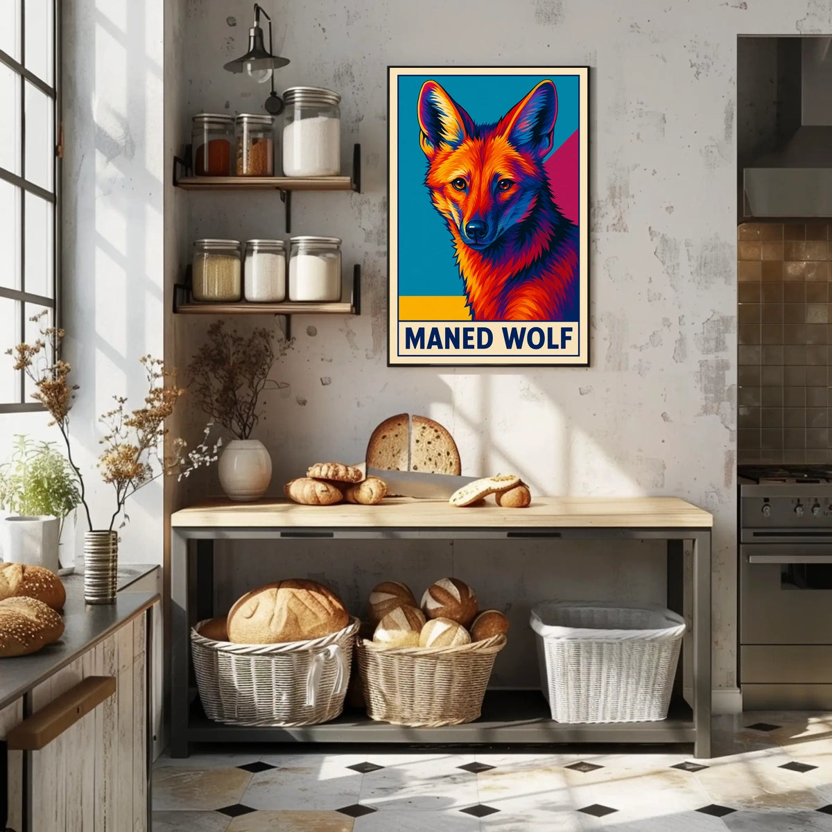 Maned Wolf Poster