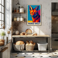 Maned Wolf Poster