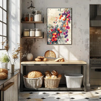 Vibrant Asian-Inspired Botanical Art Poster: Cultural Heritage Poster PosterGoat